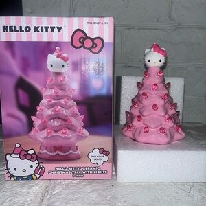 Hello Kitty Pink Ceramic Christmas Tree with Lights